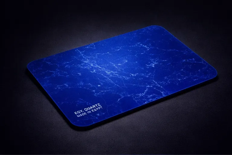 Quartz Mouse Pad back side angled studio image
